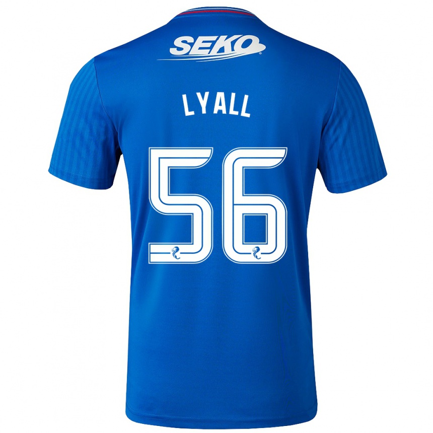 Mujer Fútbol Camiseta Arron Lyall #56 Azul 1ª Equipación 2023/24 México