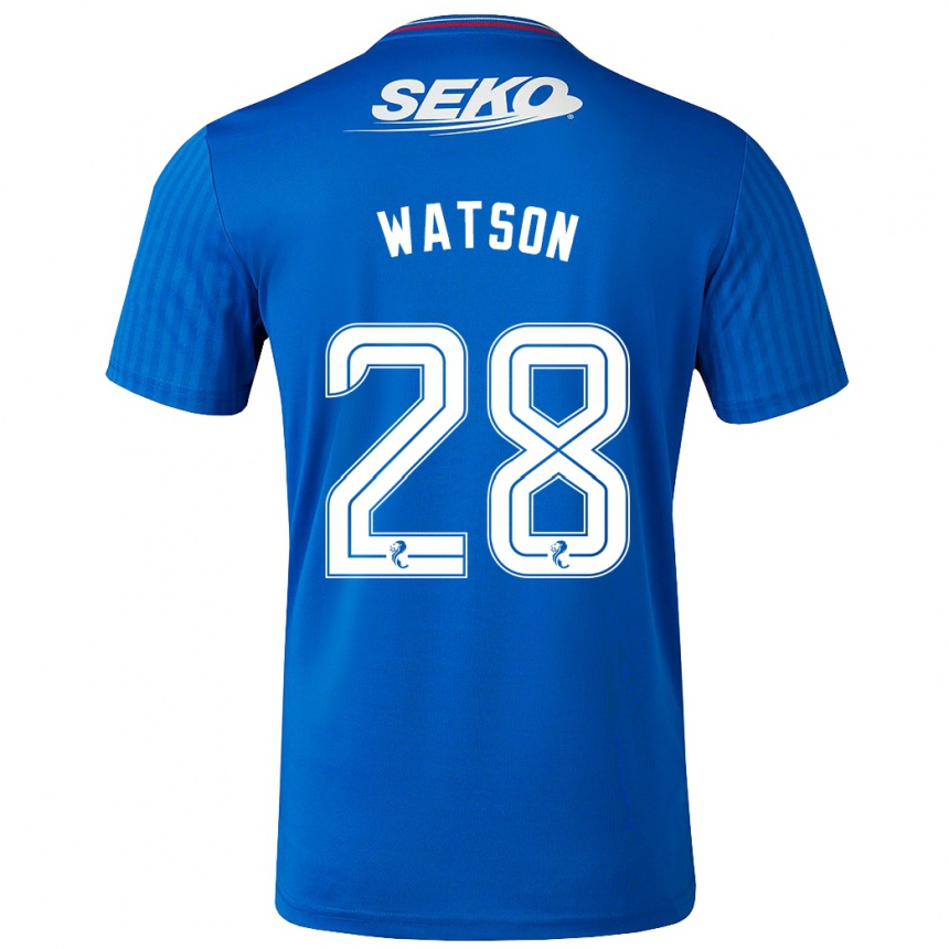 Mujer Fútbol Camiseta Emma Watson #28 Azul 1ª Equipación 2023/24 México