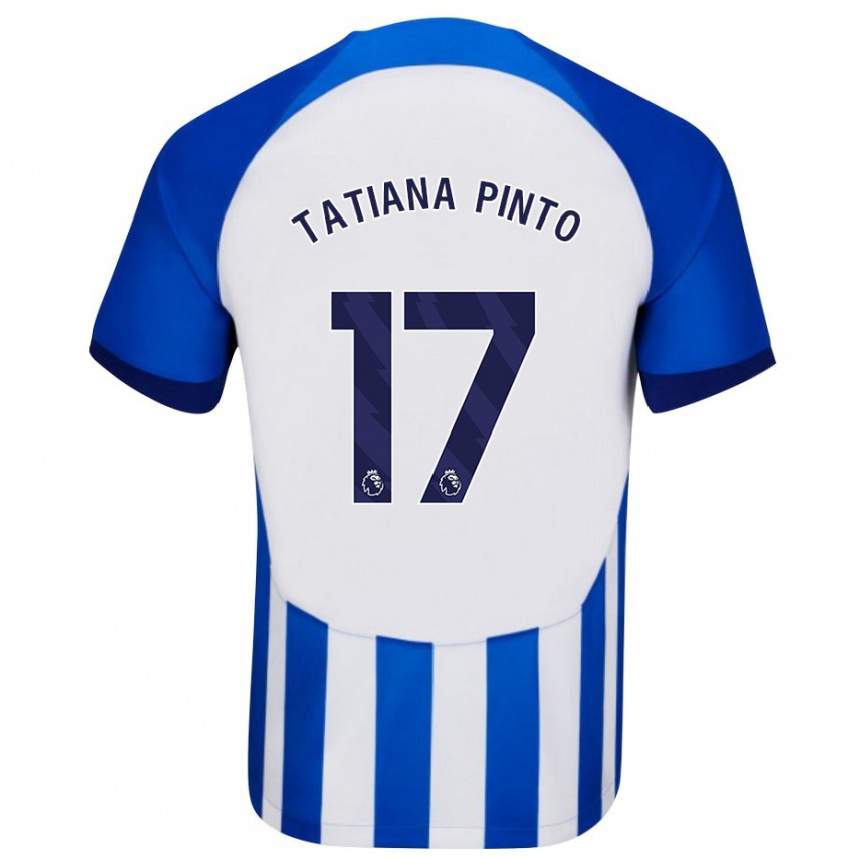 Mujer Fútbol Camiseta Tatiana Vanessa Ferreira Pinto #17 Azul 1ª Equipación 2023/24 México