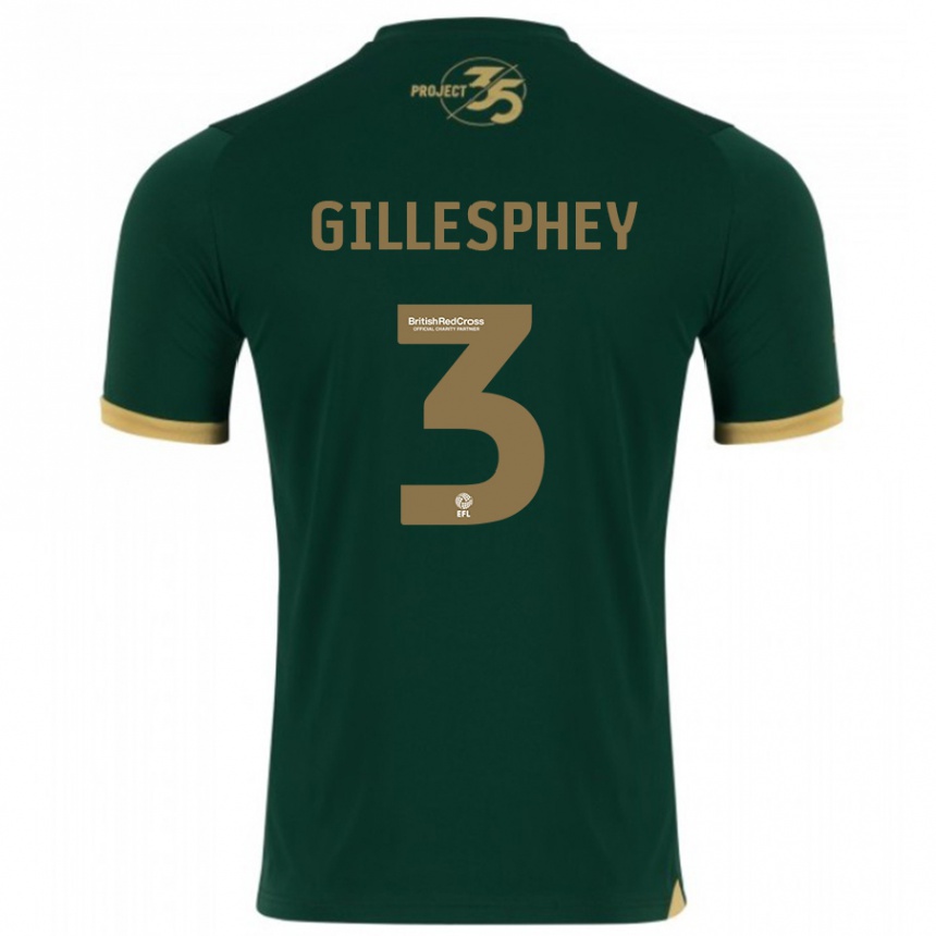 Mujer Fútbol Camiseta Macaulay Gillesphey #3 Verde 1ª Equipación 2023/24 México