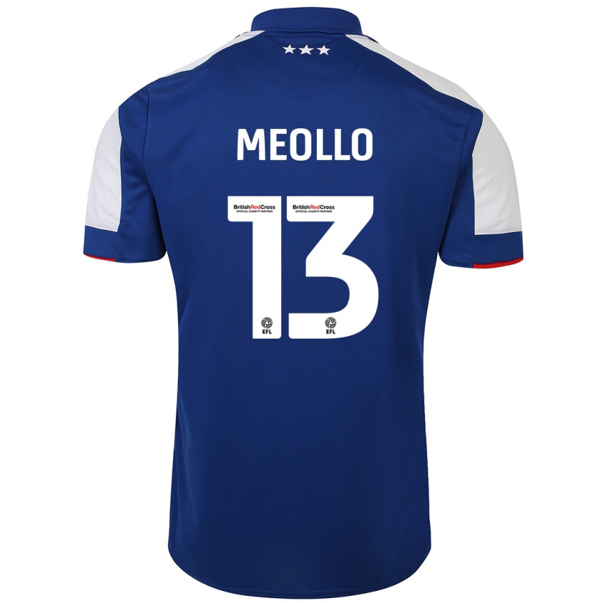 Mujer Fútbol Camiseta Nina Meollo #13 Azul 1ª Equipación 2023/24 México