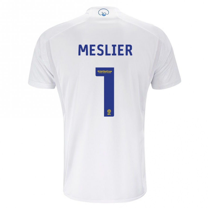 Mujer Fútbol Camiseta Illan Meslier #1 Blanco 1ª Equipación 2023/24 México