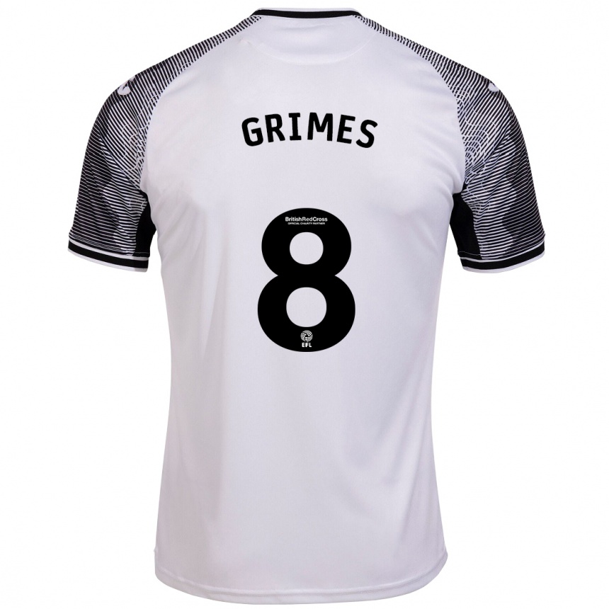 Mujer Fútbol Camiseta Matt Grimes #8 Blanco 1ª Equipación 2023/24 México