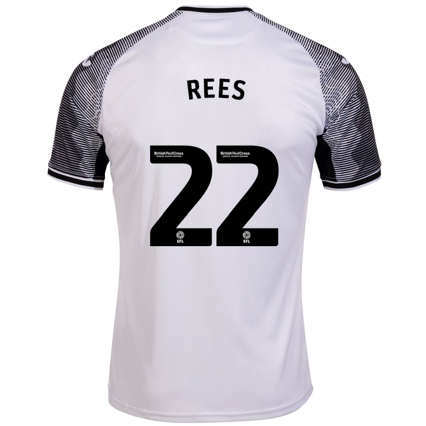 Mujer Fútbol Camiseta Nia Rees #22 Blanco 1ª Equipación 2023/24 México