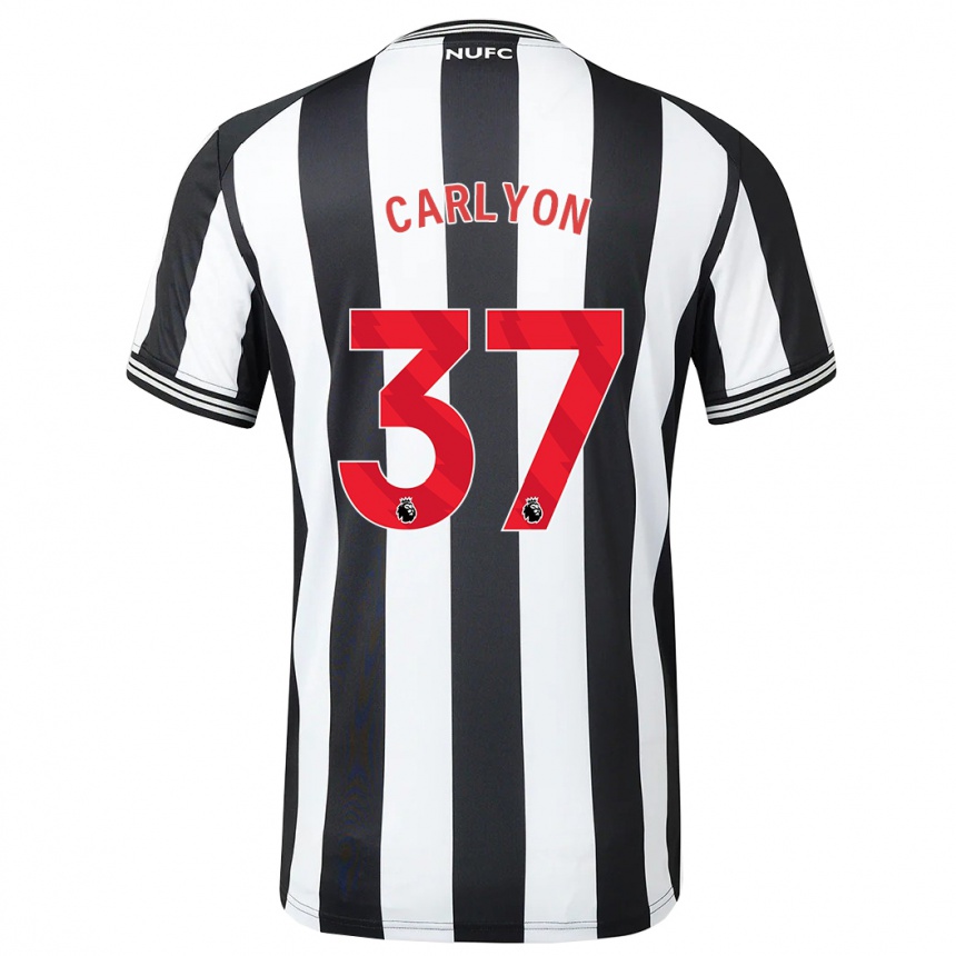 Mujer Fútbol Camiseta Nathan Carlyon #37 Blanco Negro 1ª Equipación 2023/24 México