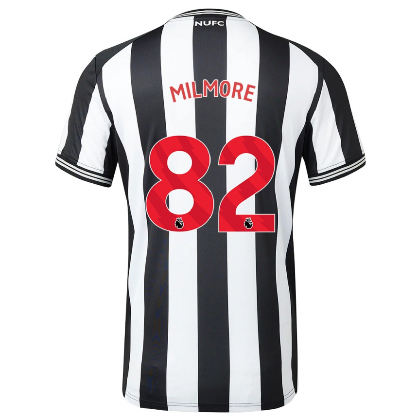 Mujer Fútbol Camiseta Carter Milmore #82 Blanco Negro 1ª Equipación 2023/24 México