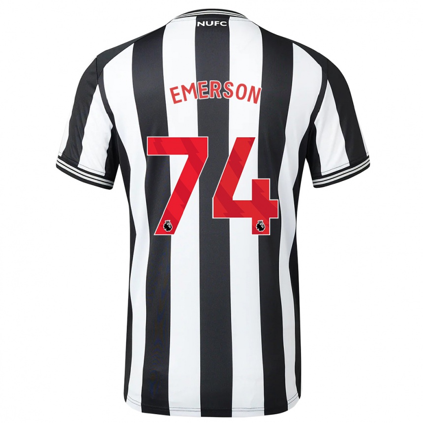 Mujer Fútbol Camiseta Johnny Emerson #74 Blanco Negro 1ª Equipación 2023/24 México