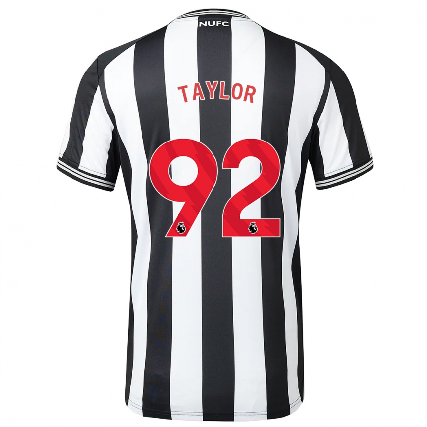 Mujer Fútbol Camiseta Matthew Taylor #92 Blanco Negro 1ª Equipación 2023/24 México
