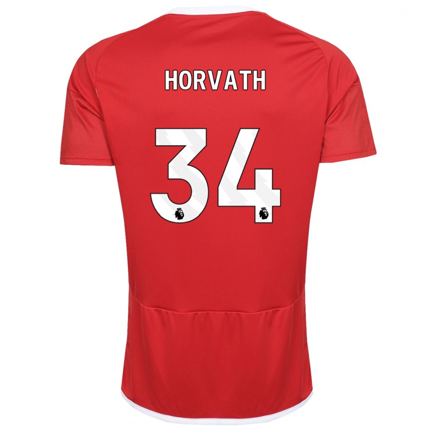 Mujer Fútbol Camiseta Ethan Horvath #34 Rojo 1ª Equipación 2023/24 México