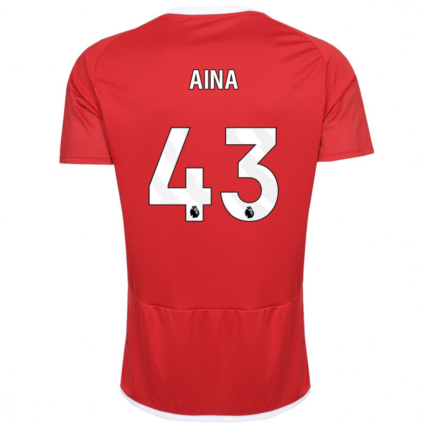 Mujer Fútbol Camiseta Ola Aina #43 Rojo 1ª Equipación 2023/24 México