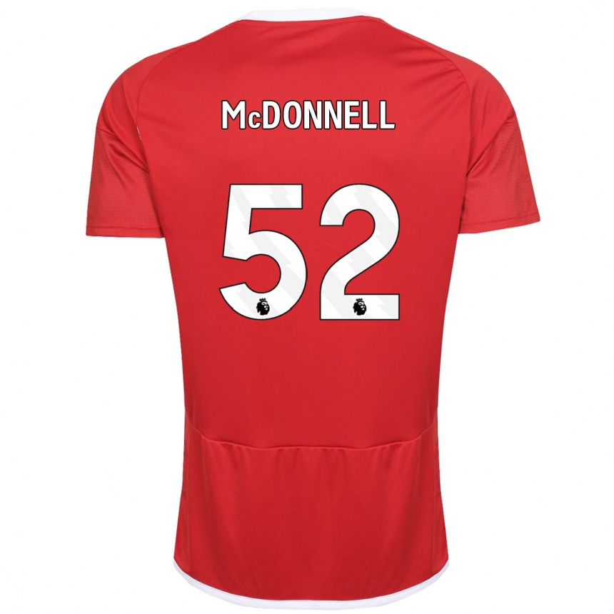 Mujer Fútbol Camiseta Jamie Mcdonnell #52 Rojo 1ª Equipación 2023/24 México