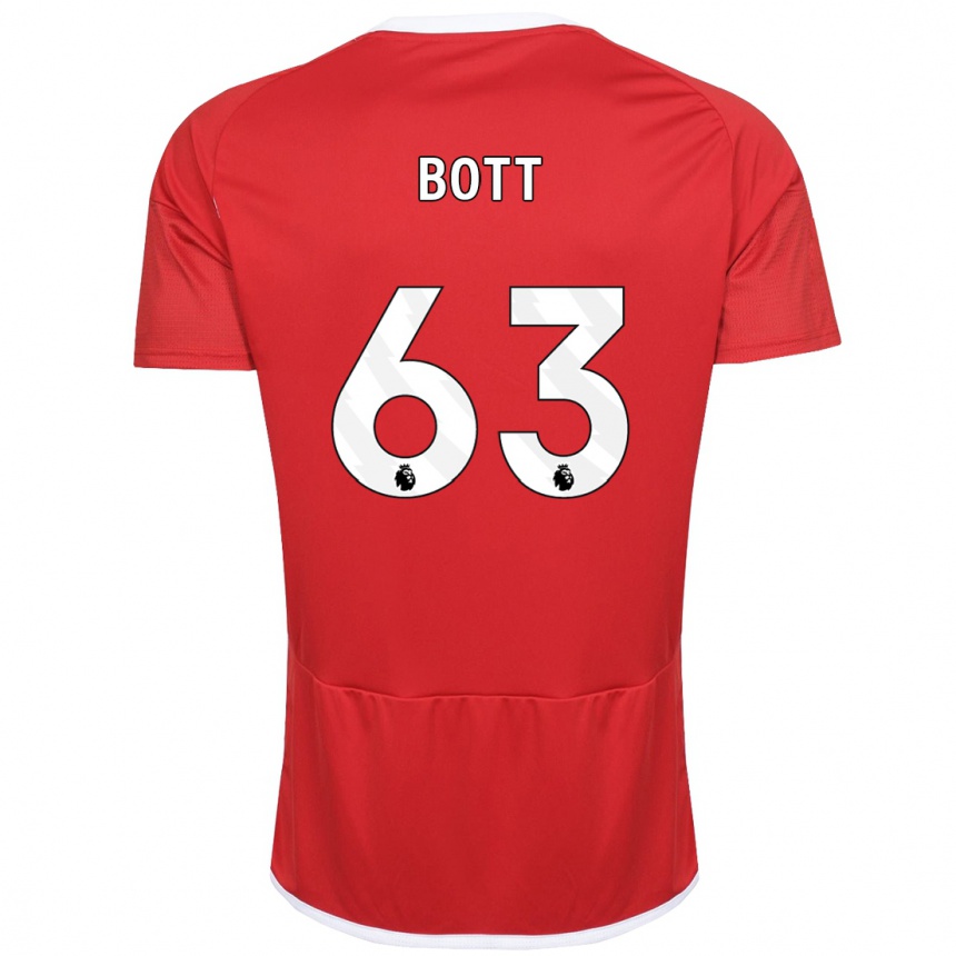 Mujer Fútbol Camiseta Aaron Bott #63 Rojo 1ª Equipación 2023/24 México