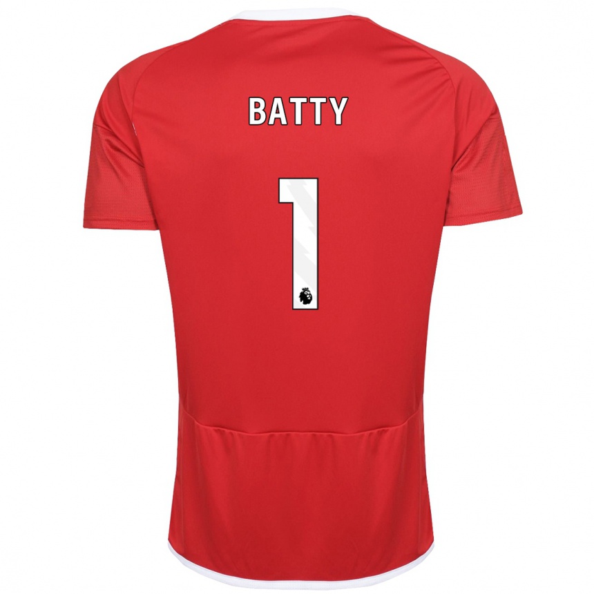 Mujer Fútbol Camiseta Emily Batty #1 Rojo 1ª Equipación 2023/24 México