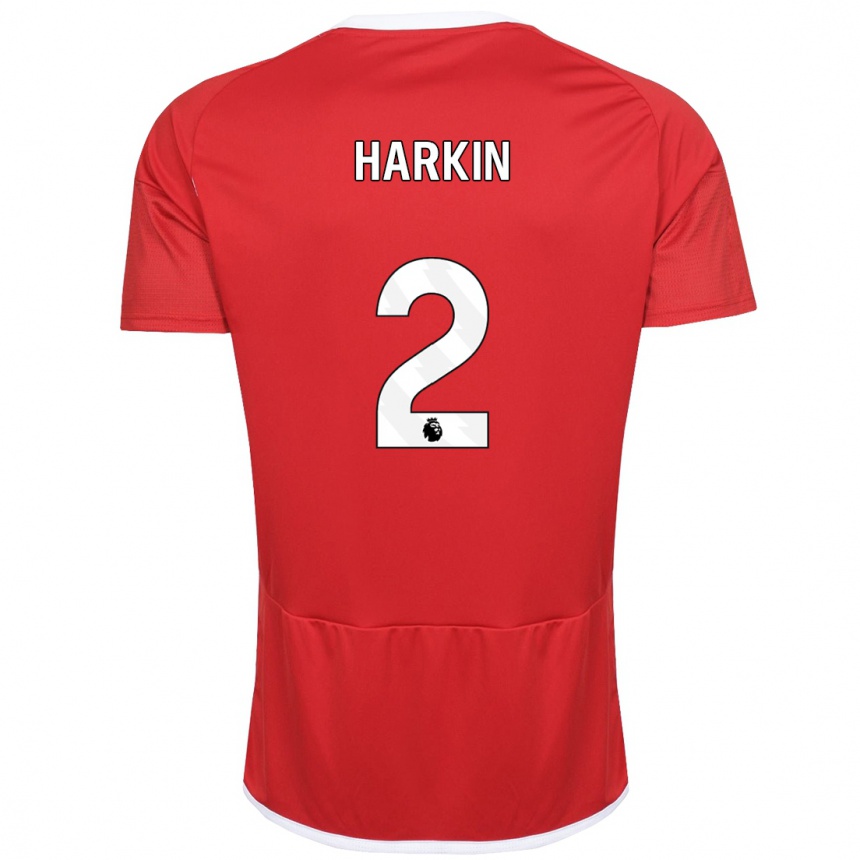 Mujer Fútbol Camiseta Lyndsey Harkin #2 Rojo 1ª Equipación 2023/24 México