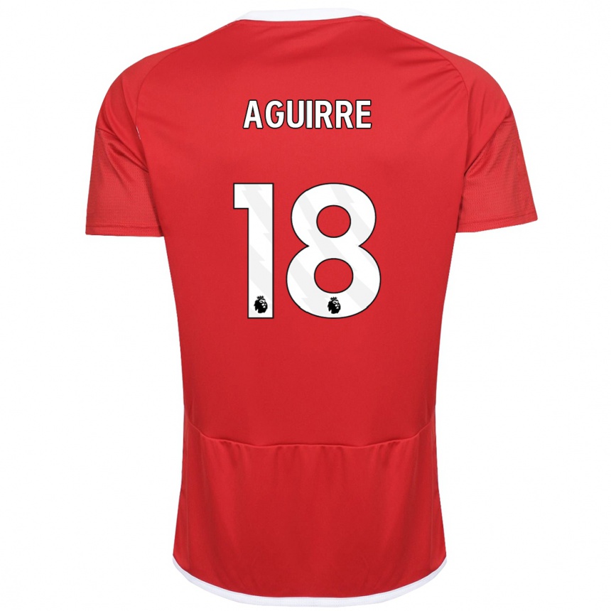 Mujer Fútbol Camiseta Aja Aguirre #18 Rojo 1ª Equipación 2023/24 México