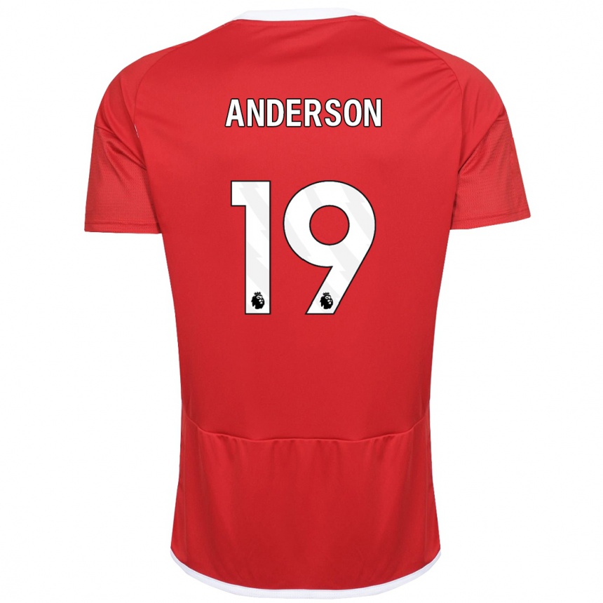 Mujer Fútbol Camiseta Becky Anderson #19 Rojo 1ª Equipación 2023/24 México