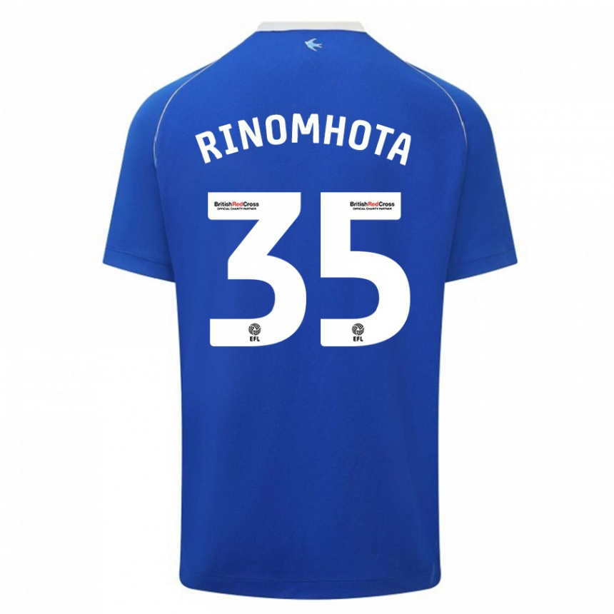 Mujer Fútbol Camiseta Andy Rinomhota #35 Azul 1ª Equipación 2023/24 México