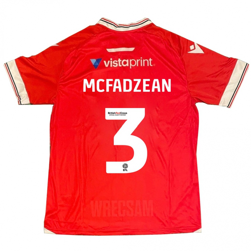 Mujer Fútbol Camiseta Callum Mcfadzean #3 Rojo 1ª Equipación 2023/24 México