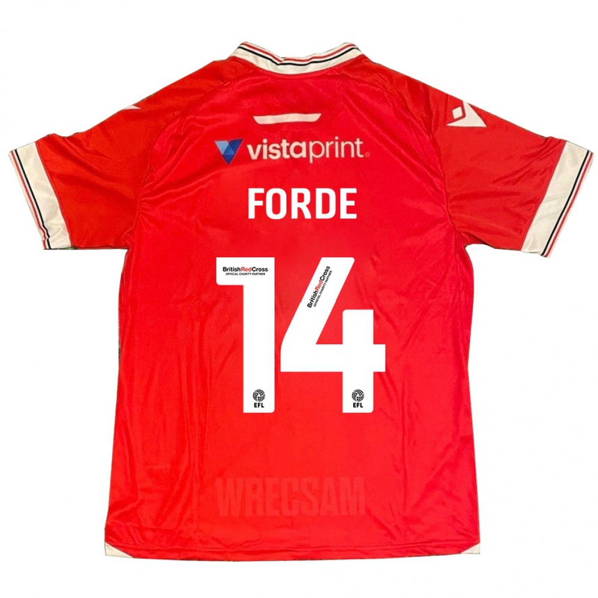 Mujer Fútbol Camiseta Anthony Forde #14 Rojo 1ª Equipación 2023/24 México