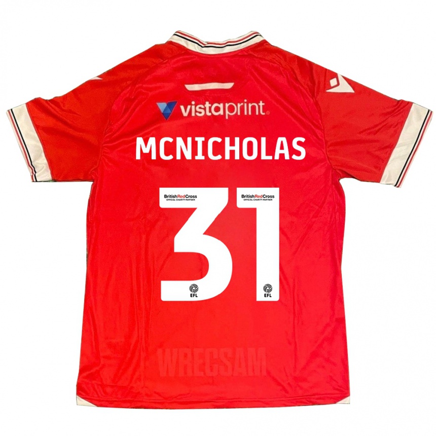 Mujer Fútbol Camiseta Luke Mcnicholas #31 Rojo 1ª Equipación 2023/24 México