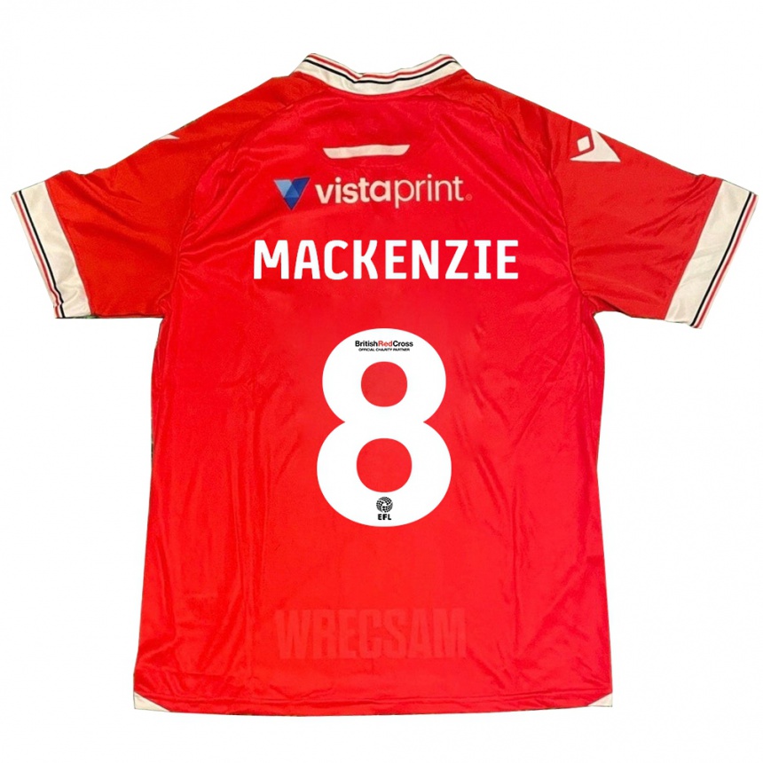 Mujer Fútbol Camiseta Libby Mackenzie #8 Rojo 1ª Equipación 2023/24 México