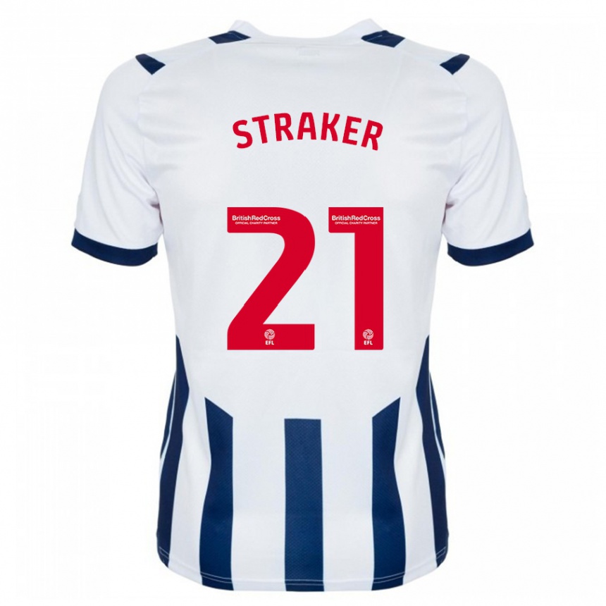 Mujer Fútbol Camiseta Jannelle Straker #21 Blanco 1ª Equipación 2023/24 México