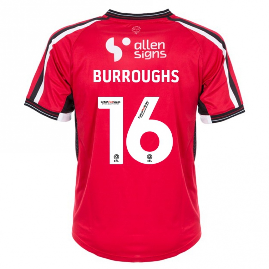 Mujer Fútbol Camiseta Jack Burroughs #16 Rojo 1ª Equipación 2023/24 México