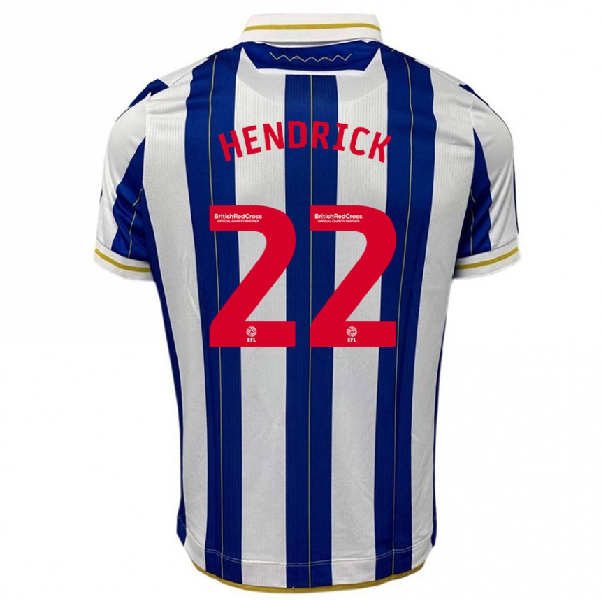 Mujer Fútbol Camiseta Jeff Hendrick #22 Azul Blanco 1ª Equipación 2023/24 México