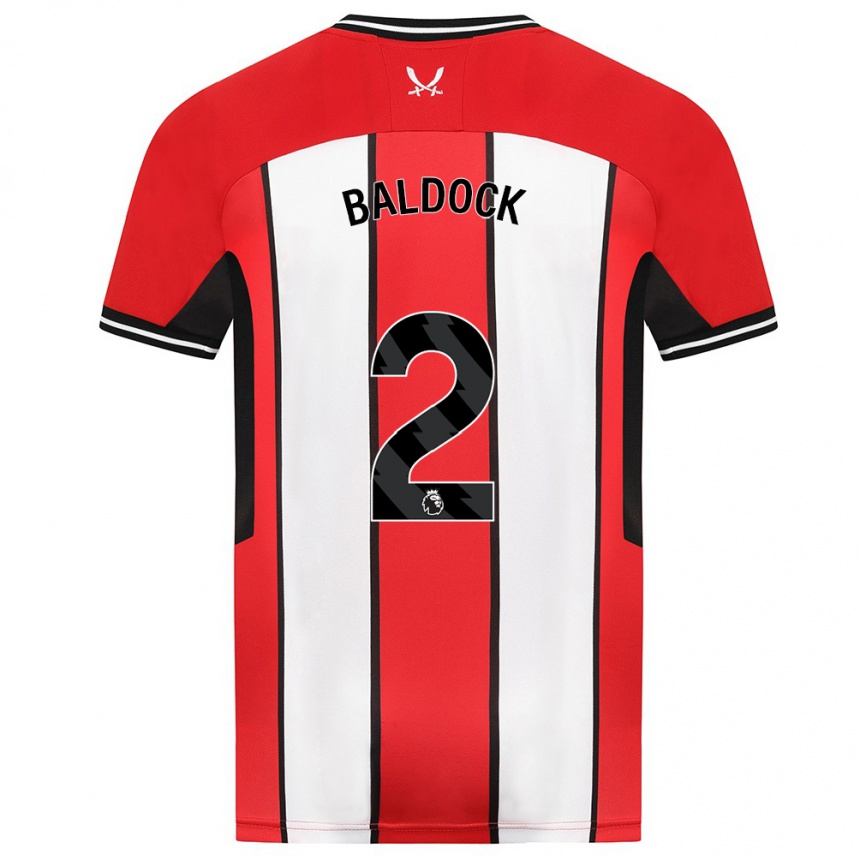 Mujer Fútbol Camiseta George Baldock #2 Rojo 1ª Equipación 2023/24 México