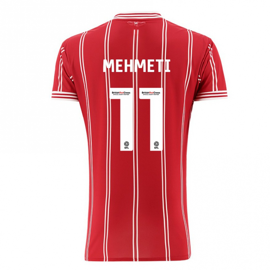 Mujer Fútbol Camiseta Anis Mehmeti #11 Rojo 1ª Equipación 2023/24 México