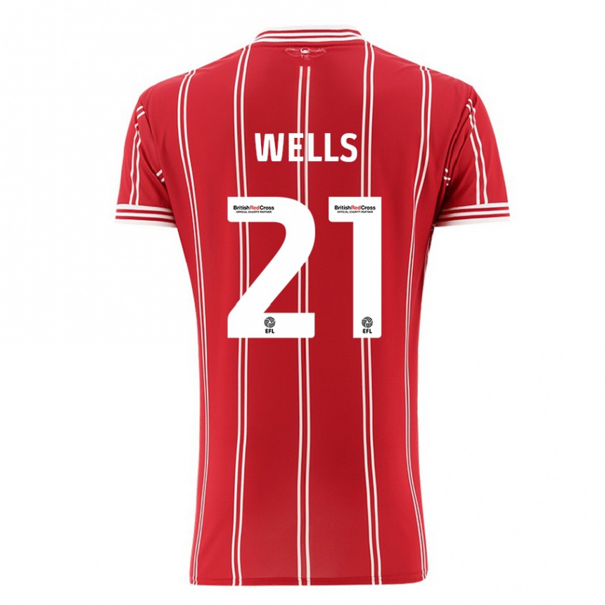 Mujer Fútbol Camiseta Nahki Wells #21 Rojo 1ª Equipación 2023/24 México