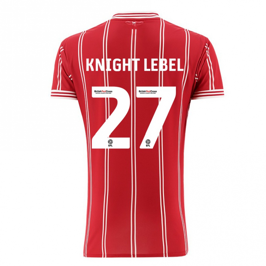 Mujer Fútbol Camiseta Jamie Knight-Lebel #27 Rojo 1ª Equipación 2023/24 México