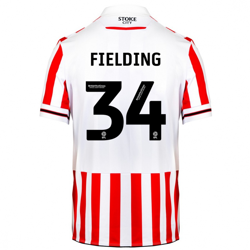 Mujer Fútbol Camiseta Frank Fielding #34 Rojo Blanco 1ª Equipación 2023/24 México