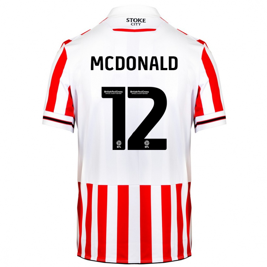Mujer Fútbol Camiseta Kayleigh Mcdonald #12 Rojo Blanco 1ª Equipación 2023/24 México