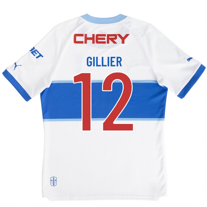 Mujer Fútbol Camiseta Thomas Gillier #12 Blanco 1ª Equipación 2023/24 México