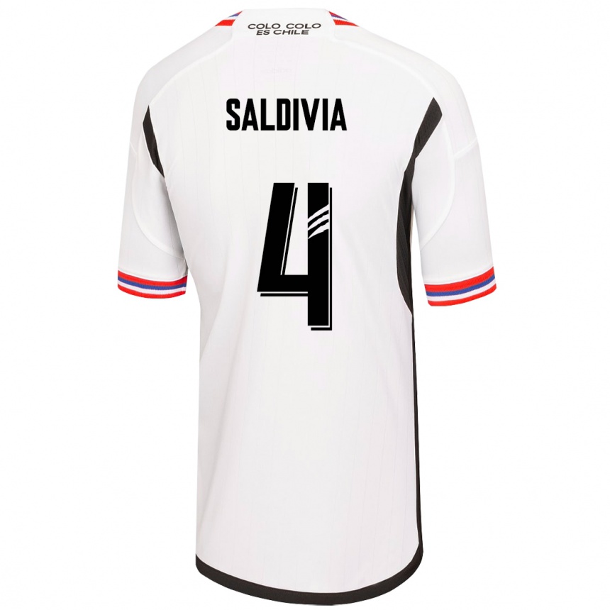 Mujer Fútbol Camiseta Alan Saldivia #4 Blanco 1ª Equipación 2023/24 México
