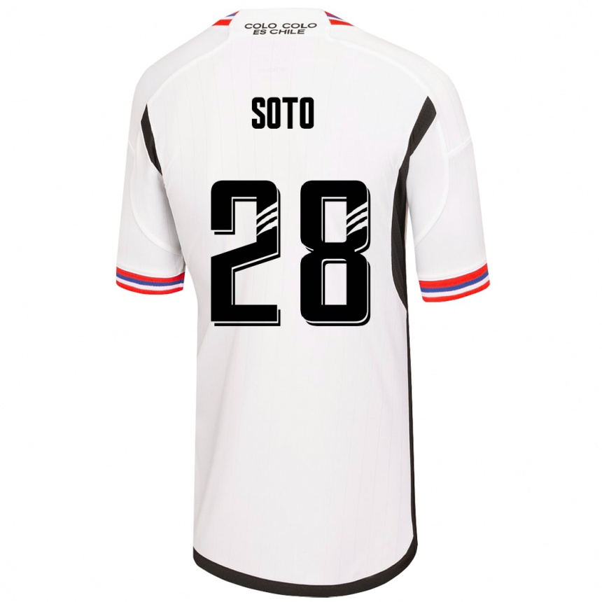 Mujer Fútbol Camiseta Lucas Soto #28 Blanco 1ª Equipación 2023/24 México