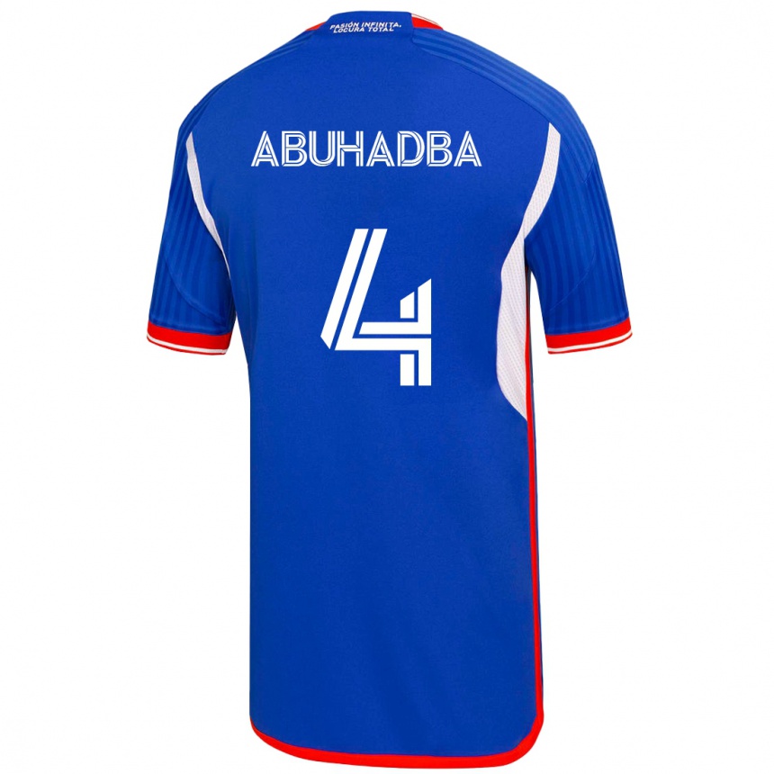 Mujer Fútbol Camiseta Zacarías Abuhadba #4 Azul 1ª Equipación 2023/24 México