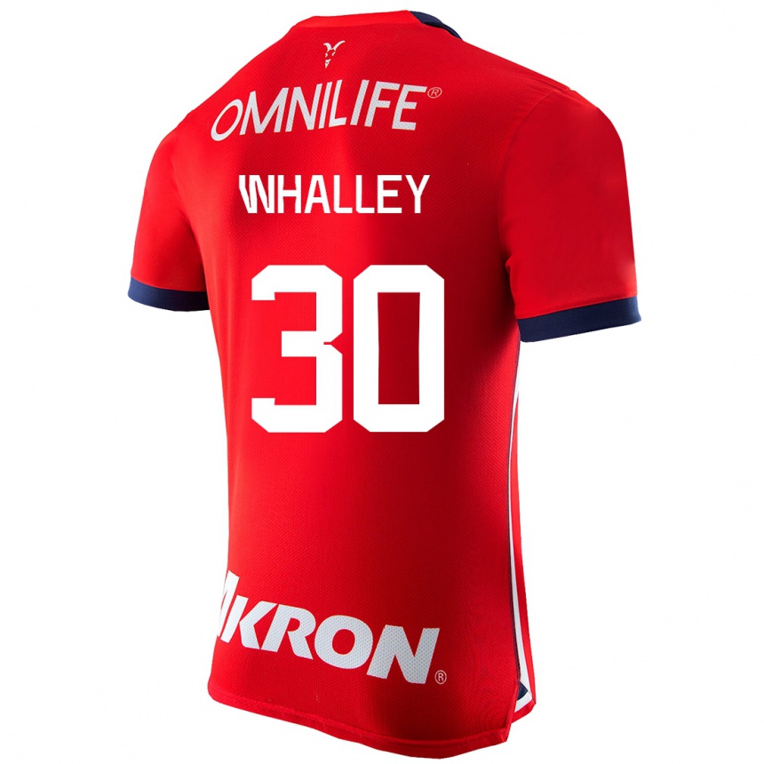 Mujer Fútbol Camiseta Óscar Whalley #30 Rojo 1ª Equipación 2023/24 México