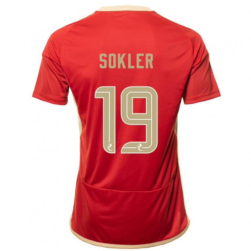 Mujer Fútbol Camiseta Ester Sokler #19 Rojo 1ª Equipación 2023/24 México