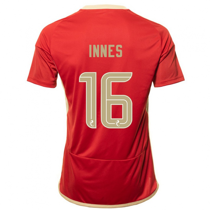 Mujer Fútbol Camiseta Hannah Innes #16 Rojo 1ª Equipación 2023/24 México