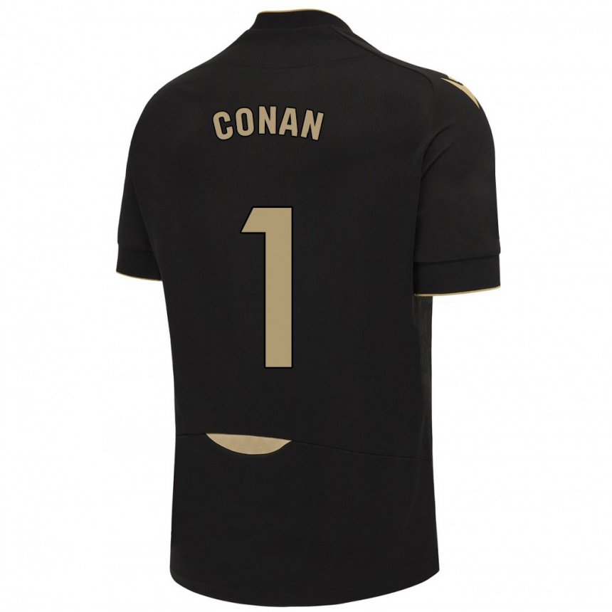 Mujer Fútbol Camiseta Conan Ledesma #1 Negro 2ª Equipación 2023/24 México