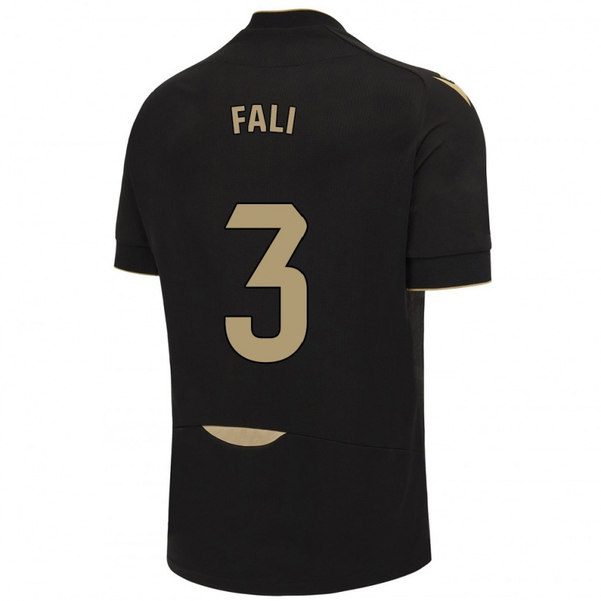 Mujer Fútbol Camiseta Fali #3 Negro 2ª Equipación 2023/24 México