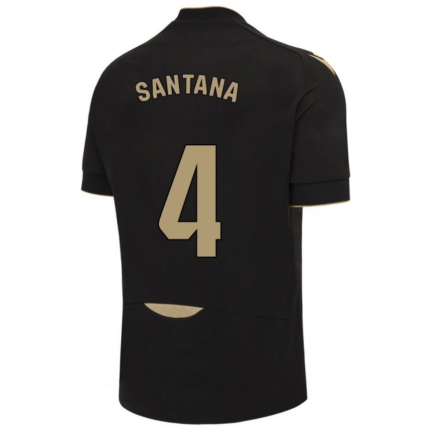 Mujer Fútbol Camiseta María Del Carmen Santana Vázquez #4 Negro 2ª Equipación 2023/24 México