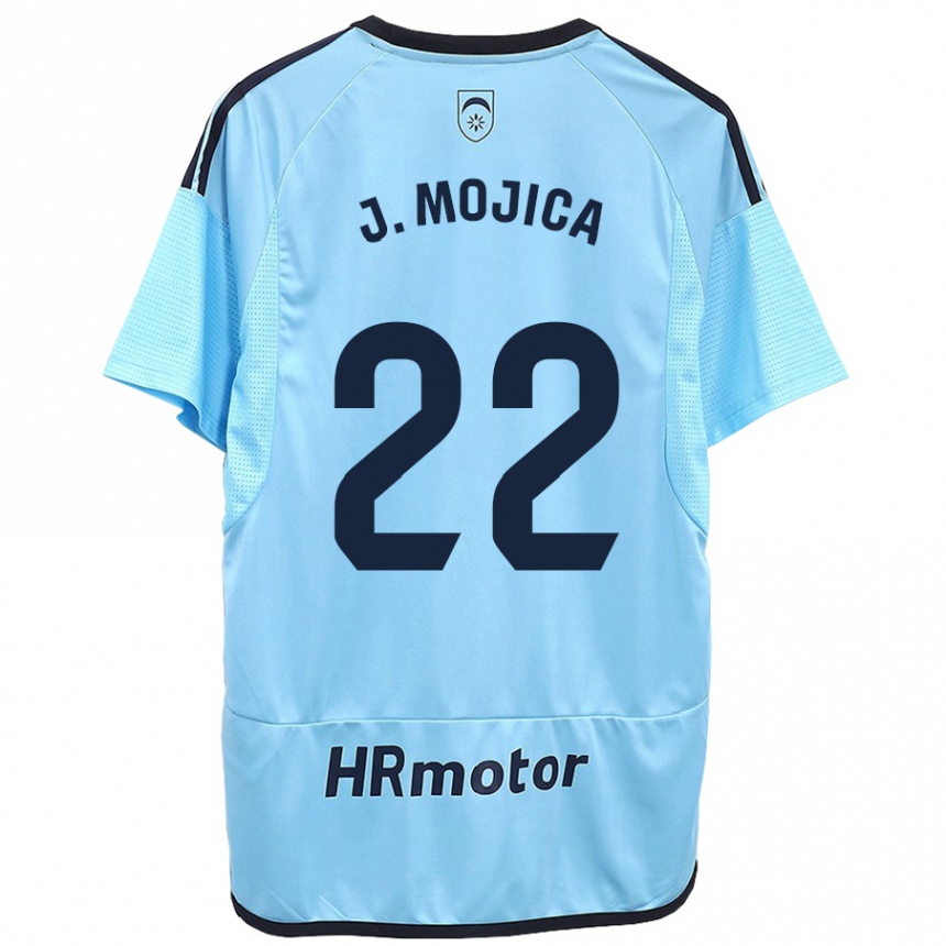 Mujer Fútbol Camiseta Johan Mojica #22 Azul 2ª Equipación 2023/24 México