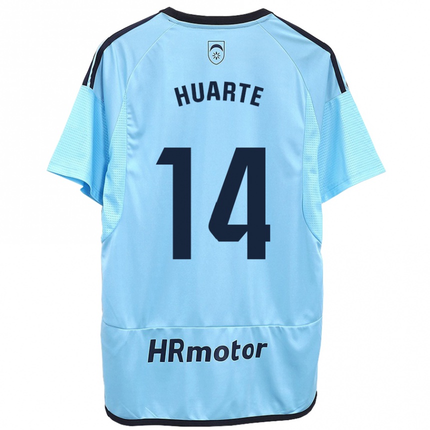 Mujer Fútbol Camiseta Xabi Huarte #14 Azul 2ª Equipación 2023/24 México
