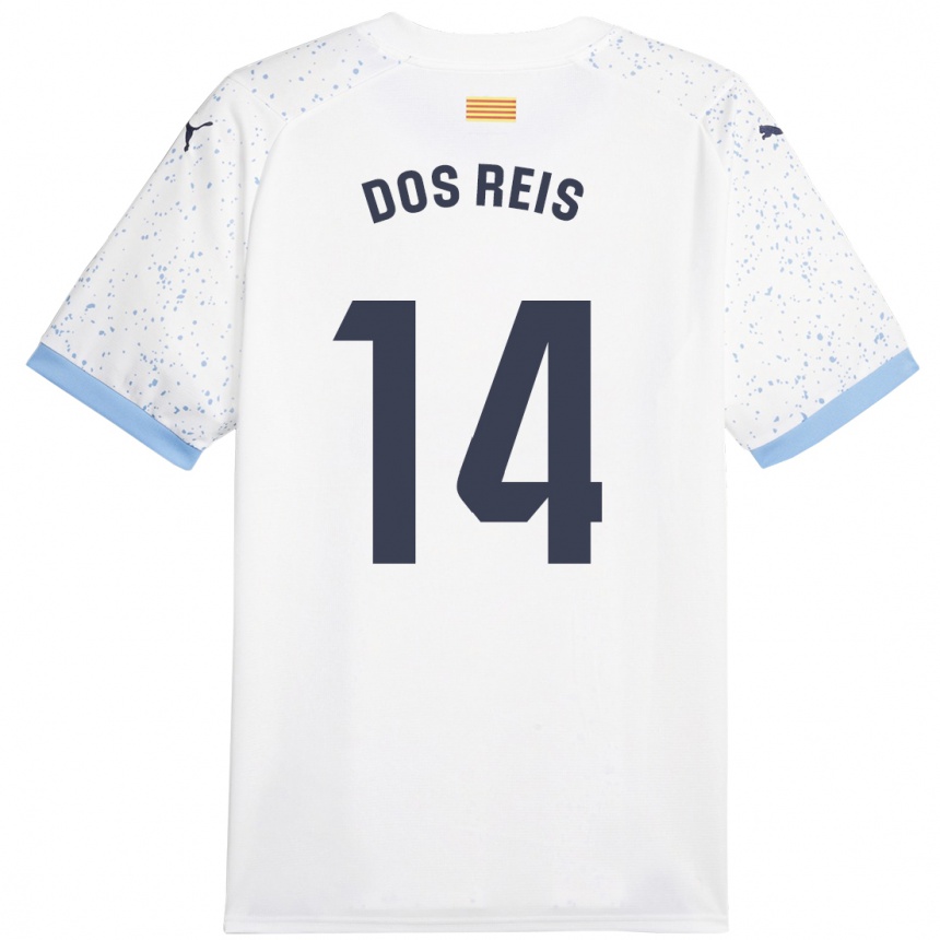 Mujer Fútbol Camiseta Leo Dos Reis #14 Blanco 2ª Equipación 2023/24 México