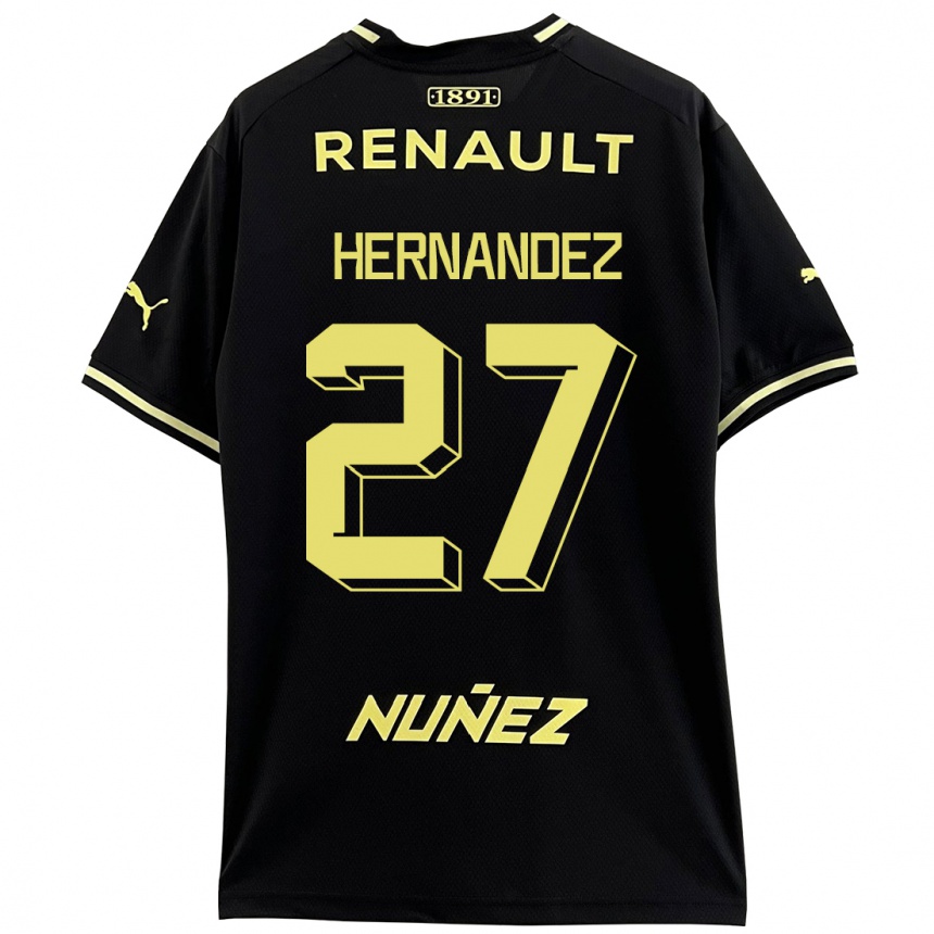 Mujer Fútbol Camiseta Lucas Hernández #27 Negro 2ª Equipación 2023/24 México