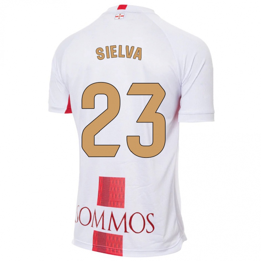 Mujer Fútbol Camiseta Óscar Sielva #23 Blanco 2ª Equipación 2023/24 México