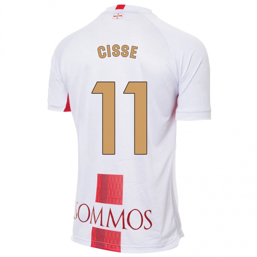 Mujer Fútbol Camiseta Bakary Cissé #11 Blanco 2ª Equipación 2023/24 México
